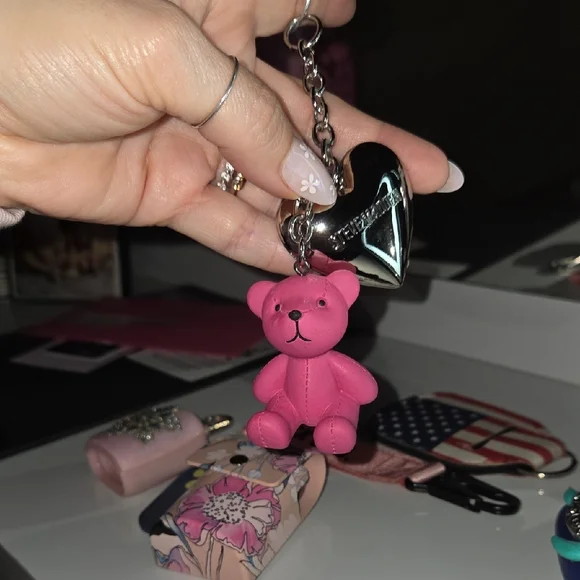 Steve Madden Pink and Black Keychain Set - Picture 3 of 5
